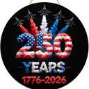 250 Anniversary USA Decoration Wooden Door Sign US 250th Anniversary Wreath for Front Door Wall Signs Decor for 4th of July Home Decor Outdoor Indoor Party Supply