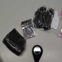 DLux 100 4-in Tear Drop Mini Appetizer Plates with Forks,Reusable Black Plastic Spoons - Desserts and Appetizers Dishes Serving Plate - Asian Spoon Set, Small Catering Dessert Tasting Cups