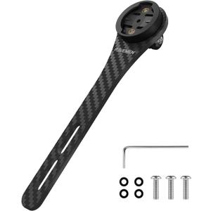 Ravemen Integrated Handlebars Out Front Mount Compatible with Garmin Cycling GPS Computer, Carbon Fiber Road Bike Mount Compatible with Action Camera, Hammerhead Karoo, COOSPO, iGPSPORT