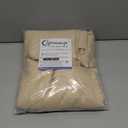 Chyhomenyc Bedroom Curtains 63 Inch Length 2 Panels, Faux Linen Textured Light Filtering Soft Airy Rod Pocket Window Treatment Drapes for Living Room, Each 40Wx63L, Linen Color