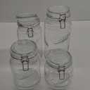 Mason Craft & More 4PC Glass Jumbo Clamp Jar Set