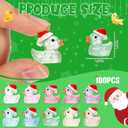 Shappy 200 Pcs Christmas Tiny Glow in The Dark Ducks Xmas Luminous Mini Resin Ducks Miniature Duck Figures for DIY Garden Aquarium Ornament Home Birthday School Party Project Accessories, 10 Colors