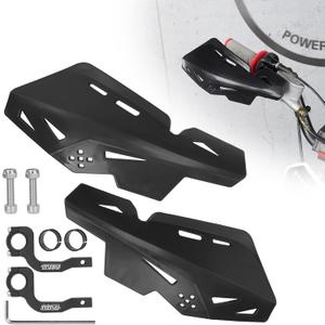 RUTU Dirt Bike Handguards 7/8 Inch 22mm,Motorcycle Handguards with CNC Bracket Pair Fit for Dirt Pit Bikes, Motocross, ATV, CRF KLX KX LTR TRX SX SXF EXC XCW Grizzly,Scooter,Hawk 250 - Black