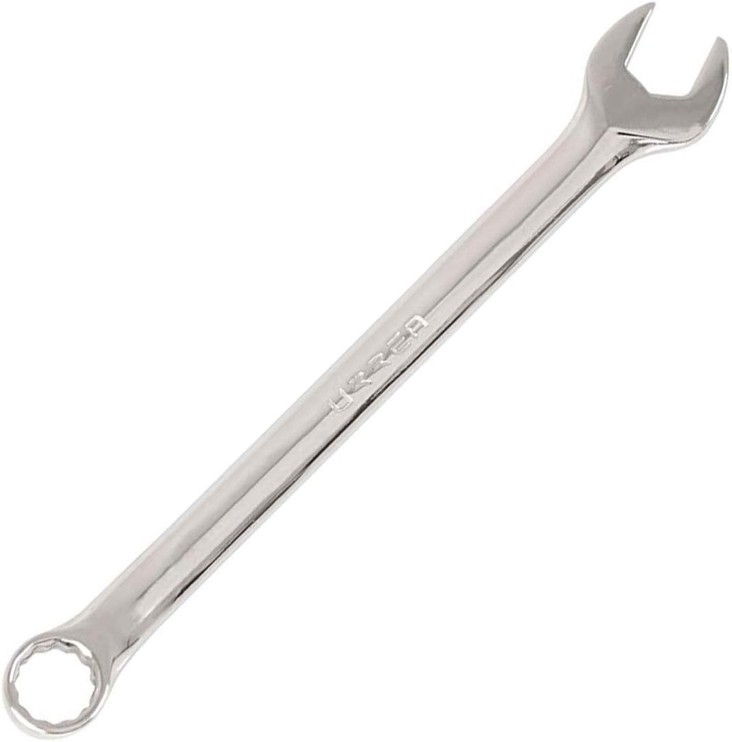 URREA 12-Point Combination Wrench - 38mm Mechanics Tool with Hot Drop Forged Construction & Fully Polished Nickel Chrome Finish - 1238M