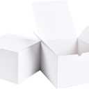 SHIPKEY 10pcs White Gift Boxes with lids 8x8x6inch | Large Gift Boxes, Perfect for Party, Wedding, Christmas, Holidays, Birthdays, Gifts Wrap, and All Other Occasions (20x20x15cm)
