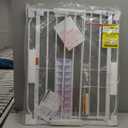 34" Extra Tall Baby Gate for Stairs, Auto Close Stroller Friendly Dog Gate Indoor for Doorways, Pressure Mounted 29"-40" Wide Baby Gate, Easy Walk Through Gate for Children & Pets, White