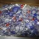 Liliful 18 Pcs 4th of July Light Up Necklaces Independence Day Star Flashing LED Accessories Patriotic Party Supplies Red White Blue American Necklace Battery Operated for Party Favors