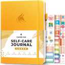 Clever Fox Self-Care Journal  Wellness & Daily Reflection Notebook  Mental Health & Personal Development Journal  Self-Care, Meditation & Mood Journal for Women & Men  Large (Amber Yellow) (Smaller Than A4 (7x10''))