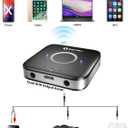 SONRU Bluetooth 5.3 Adapter Hi-Fi Equipment for Car Wireless Audio Receiver with 3.5mm AUX RCA Cable, Noise Cancellation, Dual AUX Outputs for Home Speakers Wired Headphones