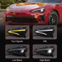 Huray Headlight Assembly for Toyota 86 2012-2021/Subaru BRZ 2013-2021/Scion FR-S 2012-2021, LED Projector Headlamp with Turn Signal A Pair, Plug&Play