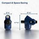 Camco Tastepure 4-in-1 Adjustable RV Water Pressure Regulator - Combines a 90 RV Hose Elbow Design, Pressure Gauge, Adjustable Regulator, & Shut-Off Valve in One RV Accessory (40065), 5 5/16" x 2 5/8" x 4 13/16"