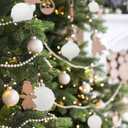 KI Store White Christmas Ball Ornaments, 20pcs 3.15-Inch, for Xmas Trees and Holiday Decor - Hooks Included