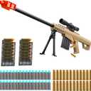 Toy Sniper Rifle with Scope Soft Bullet Toy Gun Shell ejecting Foam Blaster Guns Realistic Fake Prop Dart Backyard Outdoor Shooting Game for Kids Boys Teen Adult Gifts for Age 8-12 13 Years Old (37in)