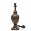 Antique Brown Table Lamp Base with E26 Light Socket, 18"