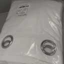 Amazon.com: NICETOWN 100% Blackout Window Curtain Panels, Cold and Full Light Blocking Drapes with Black Liner for Nursery, 84 inches Drop Thermal Insulated Draperies (White, 2 Pieces, 52 Wide Each Panel) : Home & Kitchen