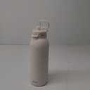 Ello Pop & Fill Stainless Steel Water Bottle with Quick Fill Technology, Double Walled Vacuum Insulated Metal, Leak Proof Locking Lid, Sip & Chug, BPA Free, Holiday Gift for Him Her, 22oz, 32oz, 40oz (Tonal Cream)