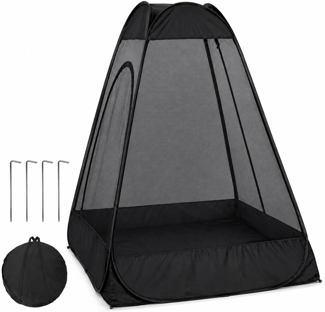 1-Person Camping Chair Pop-Up Tent (Chair Not Included), 47" x 47" x 59"