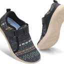 Spesoul Wide Womens Walking Shoes Adjustable Diabetic Shoes Breathable Zero Drop Barefoot Shoe Neuropathy Edema Nursing Shoe Wide Width Sneakers, 7