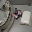 Bedside Commodes for Seniors(520 Lbs)-Bedside Potty Chairs for Adults Silent Close100 Garbage Bags, 100 Super Absorbent Commode Pads, Detachable Handles, Anti-Slip Base