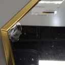 Gold Mirrors for Wall - 2pcs/Set Metal Hexagon Mirror Room Decor & Home Decor Decorative Hanging Boho Mirror Wall Decor for Bedroom Living Room Entryway (Hexagonal)