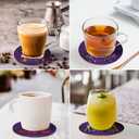 2 x 8 Pcs Autism Awareness Diamond Art Coaster with Holder DIY Autism Awareness Diamond Art Coaster for Adults Diamond Kits Supplies for Christmas