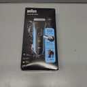 Braun Electric Series 3 Razor with Precision Trimmer, Rechargeable, Wet & Dry Foil Shaver for Men, Blue/Black, 4 Piece