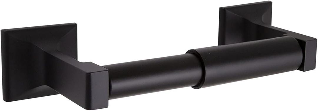 Millbridge Wall-Mounted Toilet Paper Holder for Bathroom, Black, Stylish and Easy to Install  Design House, 544569