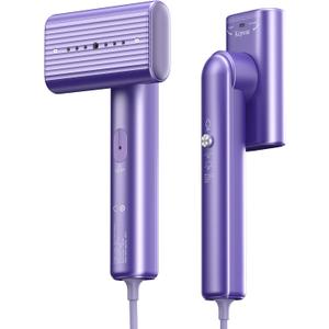 Travel Portable Steamer for clothes - Handheld Steamer for Fabric Clothing Wrinkles, 15s Fast Heat-up Rotary Garment Steamer, 1200W Light Mini Steam Iron for Home, Office and Travel (Dark purple)