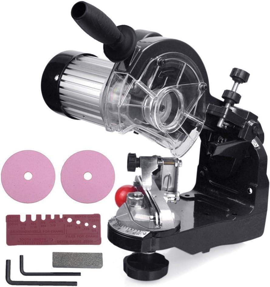 VEVOR Saw Chain Grinder with Grinding Wheels Chain Grinder 1/8 and 3/16 Inch Electric Chainsaw Sharpener Bench or Wall Mounted