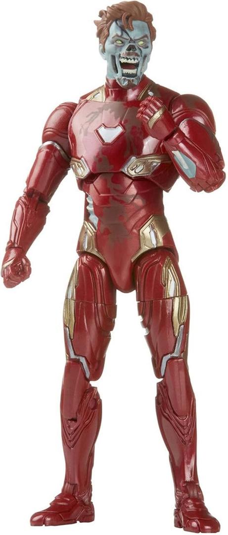 Marvel Legends Series MCU Disney Plus What if Zombie Iron Man Action Figure 6-inch Collectible Toy, 4 Accessories, Multicolor