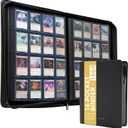 16-Pocket Zipper Binder for 1664 Standard-Sized Trading Cards