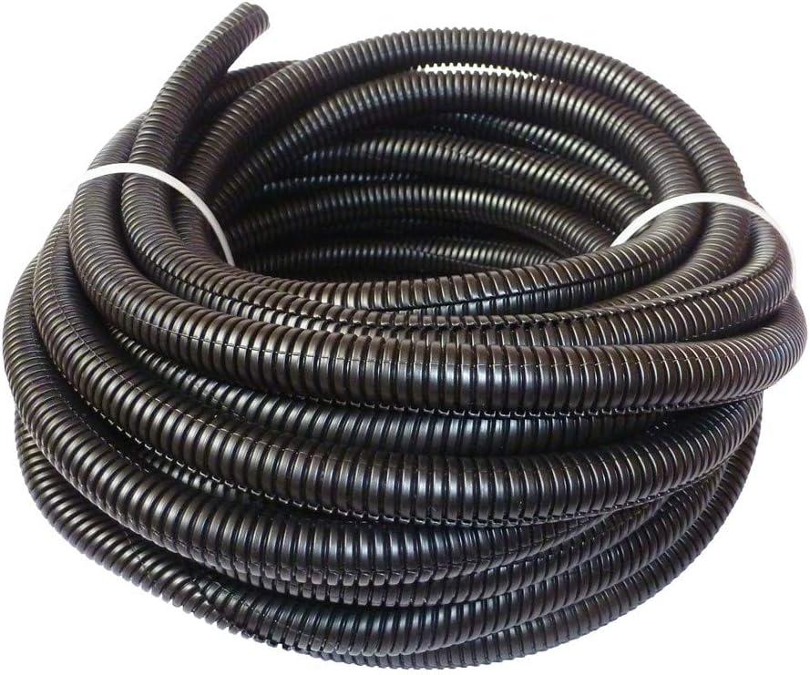 30 ft Dog Cat Cord Protector Electric Wires Covers Wire Loom Tubing Protect Wires from Rabbits, Cats and Other Pets - Outside Diameter 13mm (Black)