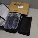 ALLCAMP Insulin Cooler Travel Case for Diabetic Organize Medication with 4 Ice Packs, Black (9X 4.72x 3.14 inches)