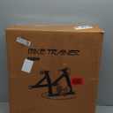 Bike Trainer, Magnetic Bicycle Stationary Stand for Indoor Exercise Riding, 26-29" & 700C Wheels, Quick Release Skewer & Front Wheel Riser Block Included (BLACK)