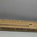 Shade&Beyond Outdoor Roller Shades 6' W x 8' H, Patio Roll Up Blinds 220 GSM Shade Cloth Roll for Porch Gazebo Pergola Balcony Backyard, Mocha, 72"W x 96"H
