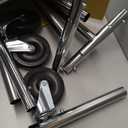 Whitmor Adjustable Clothes Rack Heavy Duty Clothing Rack Collapsible Rolling Clothes Organizer with Sturdy Wheels, Easy to Assemble, Black and Chrome (51 x 22 x 71 inch)