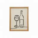DI CA 11X14 Wine Wire &Linen Art