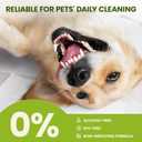 2 x Dog Teeth Cleaning Wipes, Fresh Breath Pet Dental Finger Wipes for Dogs & Cats, Dog Dental Wipes Teeth Wipes, Lick-Safe Pet Toothbrus for Easy Removal of Tartar Buildup, Unscented - 50 PCS