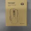 TECKNET Wireless Mouse Rechargeable, 2.4G USB-A Silent Mouse, Quiet Click, 6 Adjustable 4800 DPI, Cordless Computer Mice, Ergonomic Mice for Laptop, 6 Buttons for Chromebook, Ergo Grip - Black