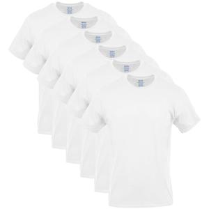 Gildan Men's Crew T-Shirts, Multipack, Style G1100, Size L, 6 Pack
