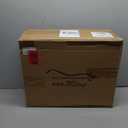 Inchgrass Purple-Brown Pinstripe 6ft Round Faux Fur Area Rug, 16" x 8.7", Machine Washable, Modern Style