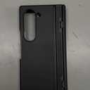 BXYJY for Samsung Galaxy Z Fold 6 Case with Kickstand & Front Screen Protector & Hinge Protection, Slim Fit Rugged Hard 360° Full Body Cover Protective Phone Case for Samsung Z Fold 6 5g 2024, Black