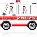75 x 47 Inch Fabric Ambulance Photo Booth Prop Transportation Theme Party Decoration Nurse Week Hanging Background Hospital Nursing School Grad Party Supplies for Hospital Birthday Favor Car Decor, 8.7 x 8.7 inches