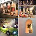 Taysing LED Spot Light Indoor Little Mini Spotlight Accent Lights for Display, Paintings, Pictures, Plants, Jewelry, Shelves, Cabinets, Posters, Showcase(Cold White-2 Pack Push Switch)