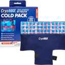 CryoMAX Reusable Cold Pack - 8-Hour Long-Lasting Cold Therapy Ice Pack, Adjustable Wearable Compress Straps, Best for Pain Relief, Injuries, Hip Surgery Swelling, and Migraines - T-Shape (1 Count)