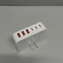 100W USB C Wall Charger Block, 6 Port Fast Charger Plug Adapter with PD USB-C + QC USB A Multiport Type C Charging Block Station Cube Hub for iPhone 17 16 15 14 13 12 Pro Max XR XS 8 7, Samsung