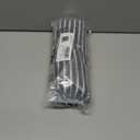 Astylish Women's 2025 Oversized Long Sleeve Shirts Button Up Striped Collared Front Pocket Top (Medium, Black)