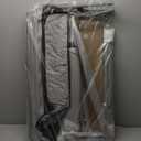 Portable Diaper Changing Table with Wheels for Baby, Mobile Folding Changing Station with 5-Level Adjustable Height and Large Storage Rack & Shelf