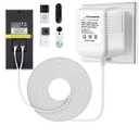 XZGm18V500MA doorbell Power Adapter, Video doorbell Special Power Transformer, Compatible with Ring, Nest, Eufy, Wyze, Arlo Wireless Video doorbell (with 196in Cable White)