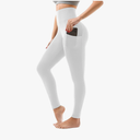 SINOPHANT High Waisted Leggings with Pockets Women, Full Length Capri Buttery Soft Stretchy Yoga Pants, S-M